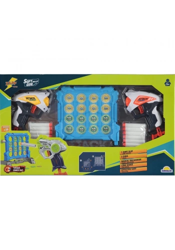 Sunman Oyuncak Zapp Toys Hedef Tahtalı Sünger Dart Atan Silah Seti