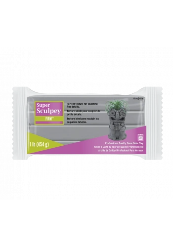 Super Sculpey Firm Fırınlanabilir Heykel Seramik ve Model Hamuru 454 gr. GRİ