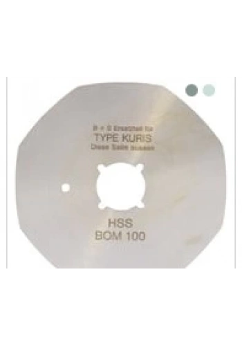 Suprena Yuvarlak Kumaş Kesim Motor Yüksek Karbonlu 8 Köşe Bıçak / R1515(8) HSS