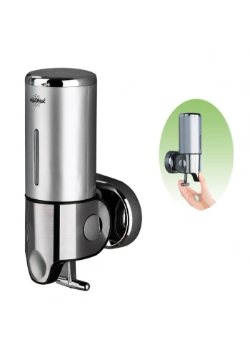 T Çekmeli Krom Sıvı Sabun Aparatı 500 ml ( 1 Adet )