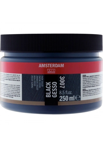 Talens Amsterdam 3007 Black Siyah Gesso 250 ml.
