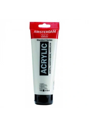 Talens Amsterdam Akrilik Boya 120 ml. 105 Titanium White