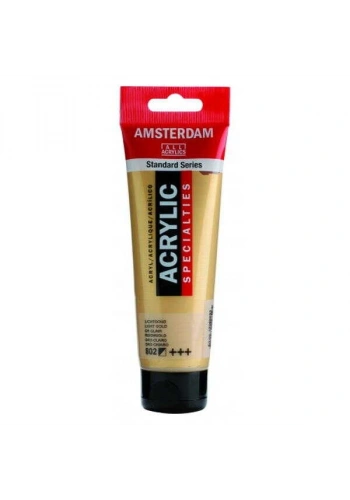 Talens Amsterdam Akrilik Boya 120 ml. 802 Light Gold (Metalik)