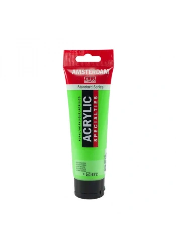 Talens Amsterdam Akrilik Boya 120 ml. 672 Reflex Green (Fosforlu)