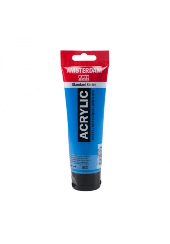 Talens Amsterdam Akrilik Boya 120 ml. 582 Manganese Blue Phthalo