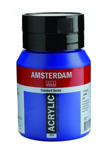 Talens Amsterdam Akrilik Boya 500 ml. 570 Phthalo Blue