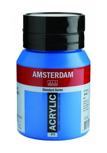 Talens Amsterdam Akrilik Boya 500 ml. 572 Primary Cyan