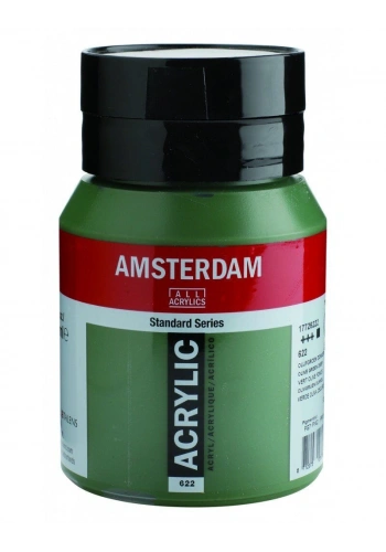 Talens Amsterdam Akrilik Boya 500 ml. 622 Olive Green Deep