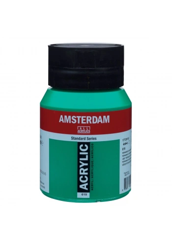 Talens Amsterdam Akrilik Boya 500 ml. 619 Permanent Green Deep