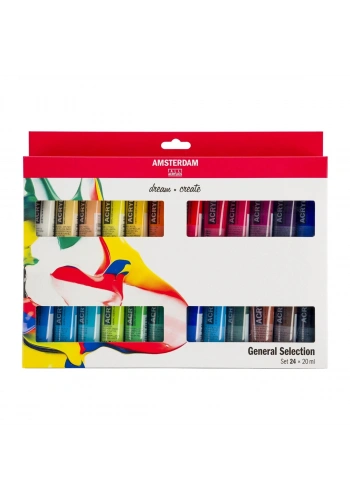 Talens Amsterdam Akrilik Boya Seti 24 Renk x 20 ml.