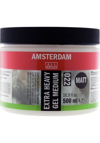 Talens Amsterdam Extra Heavy Gel Medium Matt 022 Extra Kuvvetli Jel Medyum Mat 500 ml.