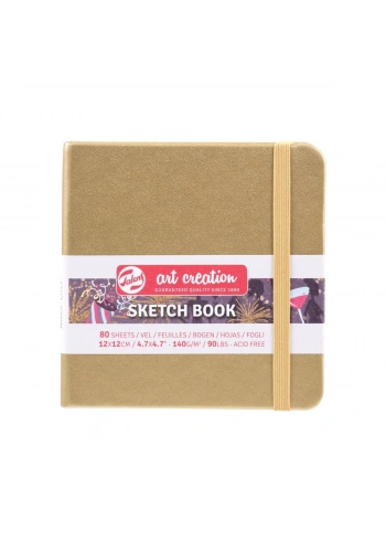 Talens Art Creation Eskiz Bloğu Sert Kapak 140gr 12x12cm Altın 80yp