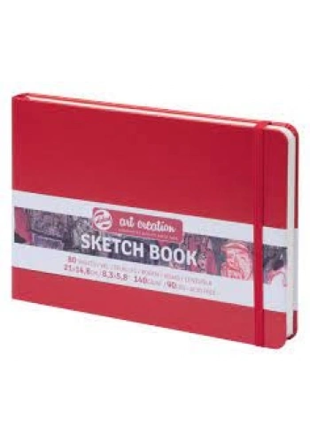 Talens Art Creation Eskiz Bloğu Sert Kapak A5 140gr 14,8x21cm Kırmızı 80yp