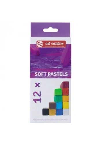 Talens Art Creation Soft Toz Pastel 12 Renk Karton Kutu (RT9029012M)