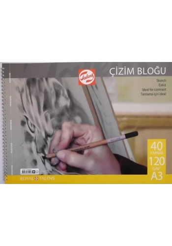 Talens Çizim Bloğu Eskiz Çizim Defteri (A3) 120gr 40 Sayfa