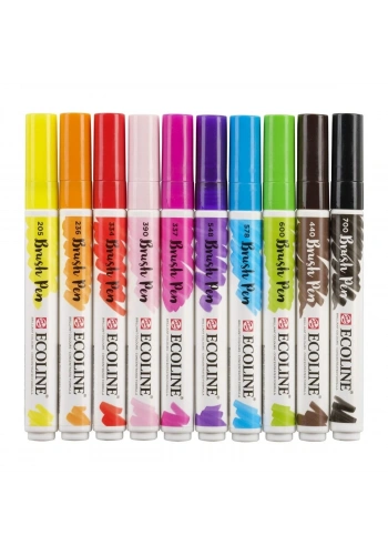 Talens Ecoline Brush Pen 10lu Parlak Renkler
