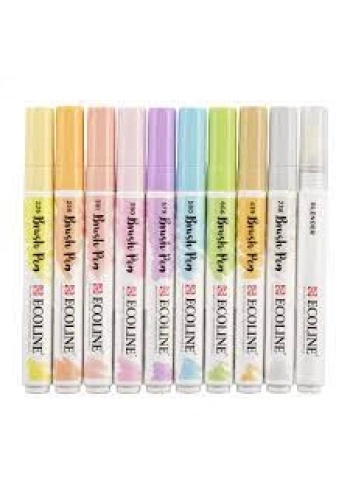 Talens Ecoline Brush Pen 10lu Pastel