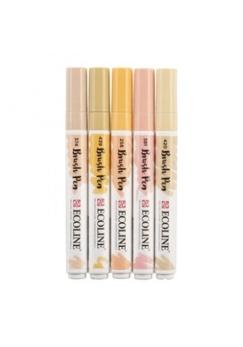 Talens Ecoline Brush Pen 5li Beige Pink