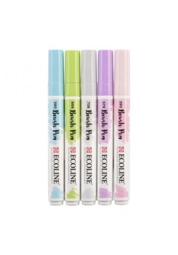 Talens Ecoline Brush Pen 5li Pastel