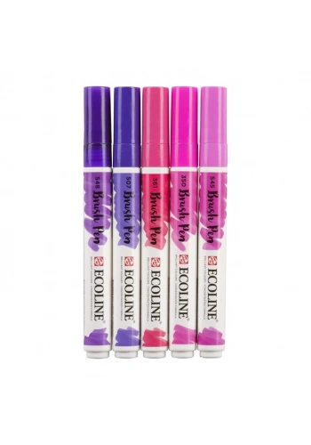 Talens Ecoline Brush Pen 5li Set Violet