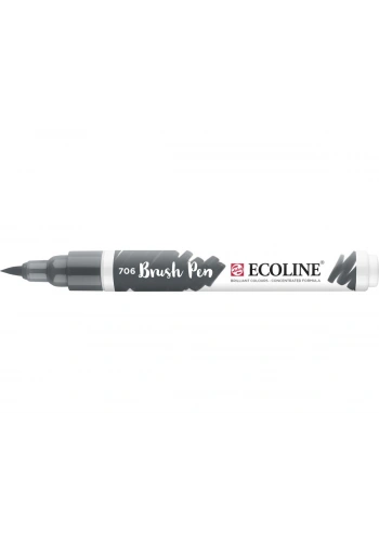 Talens Ecoline Brush Pen Fırça Uçlu Kalem 706 Deep Grey