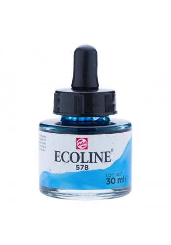 Talens Ecoline Sıvı Suluboya 30 ml. 578 Sky Blue Cyan
