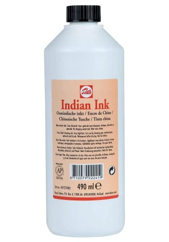 Talens Indian Ink Siyah Çini Mürekkebi 490ml