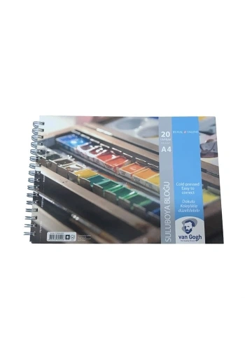 Talens Van Gogh Sulu Boya Defteri Yandan Spiralli 300 gr. A4 20 yaprak