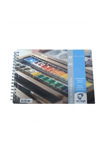 Talens Van Gogh Sulu Boya Defteri Yandan Spiralli 300 gr. A5 20 yaprak