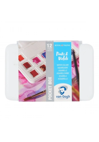 Talens Van Gogh Tablet Sulu Boya Seti 12 Renk Pinks & Violets