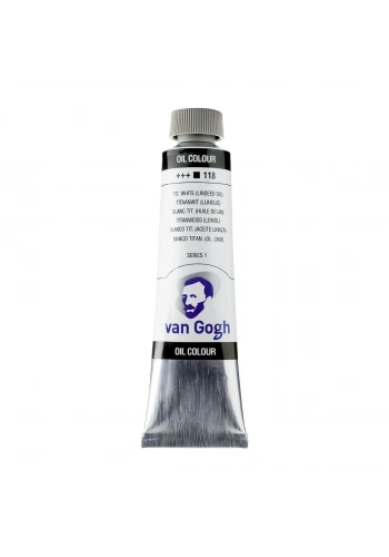 Talens Van Gogh Yağlı Boya 40 ml. 118 Titanium White (Linseed Oil)