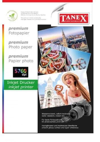 Tanex Premium Fotoğraf Kağıdı 150 gr. A4 25li