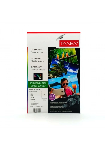 Tanex Premium Fotoğraf Kağıdı 240 gr. A4 20li