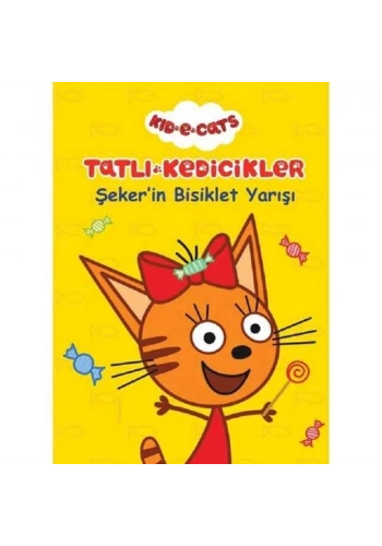 Tatlı Kedicikler Hikaye Kitabı Şeker İn Bisiklet Yarışı 20x28 6 YP