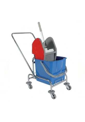 Tek Kovalı Temizlik Arabası Krom ( 2 Adet )