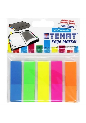 Temat İndex İşaret Bant Film 12x45 5 Lİ 10861