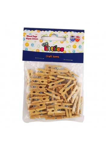 The Littlies Ahşap Mandal 25mm 45li