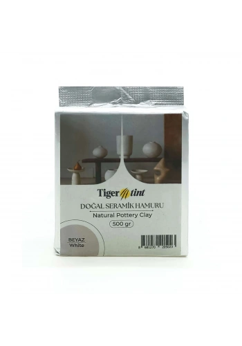 Tigertint Doğal Seramik Hamuru 500 gr Beyaz