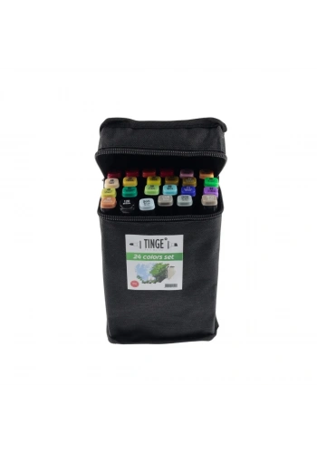 Tinge Art Marker Bez Çantalı Seti 24lü