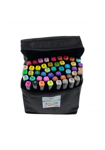 Tinge Art Marker Bez Çantalı Seti 48li