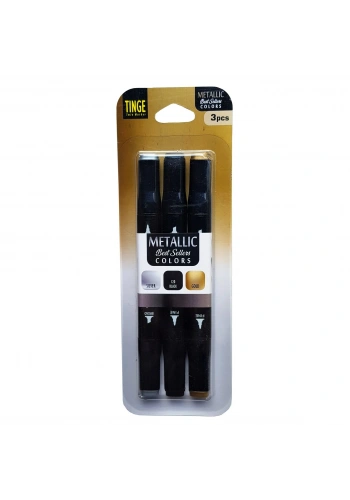 Tinge Marker 3lü Metalik Set