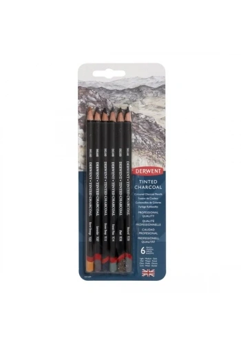 Tinted Charcoal Pencil 6 lı Blister