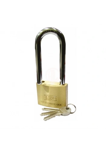 Tks SARI PİRİNÇ UZUN KANCA ASMA KİLİT 40 MM - TKS40018