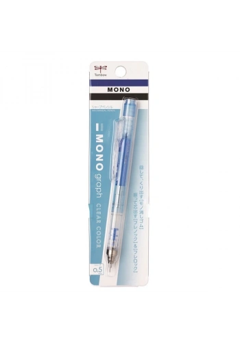 Tombow Versatil Kalem Mono Graph 0.5 MM Şeffaf Mavi