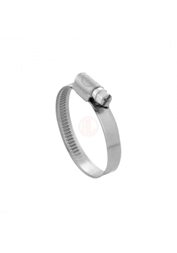 Tork Kabartmalı Hortum Kelepçesi 9 mm W2 AISI 430 Kalite Paslanmaz Ebat 110 - 130 mm