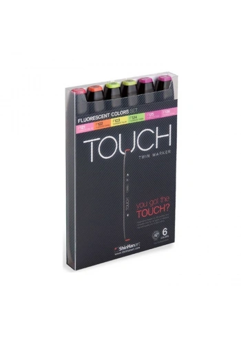 Touch Twin Marker Seti 6 Renk FLORASAN RENKLER