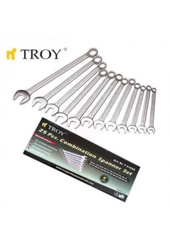 Troy 21512 Kombine Anahtar Takımı (12 Parça, 6-22mm)