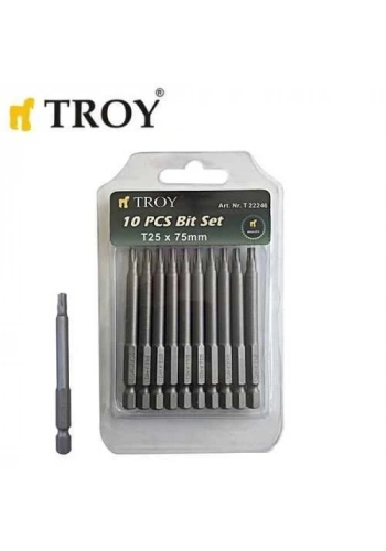 Troy 22246 Torx Bits Uç Seti (T 25x75mm)