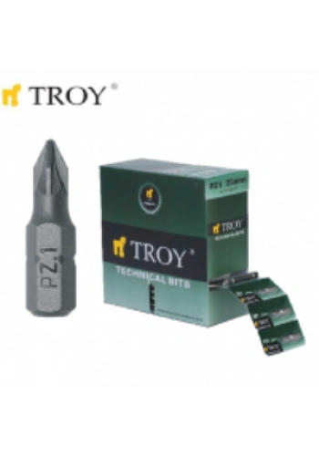 Troy 22253 Bits Uç Seti (PZ1x25mm, 50Adet)