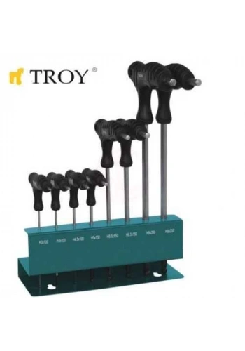 Troy 22308 Allen Anahtar Seti (T-Saplı)